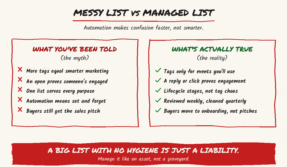 List management graphic